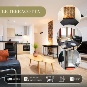 Le Terracotta, plein centre, garage, WIFI-Netflix
